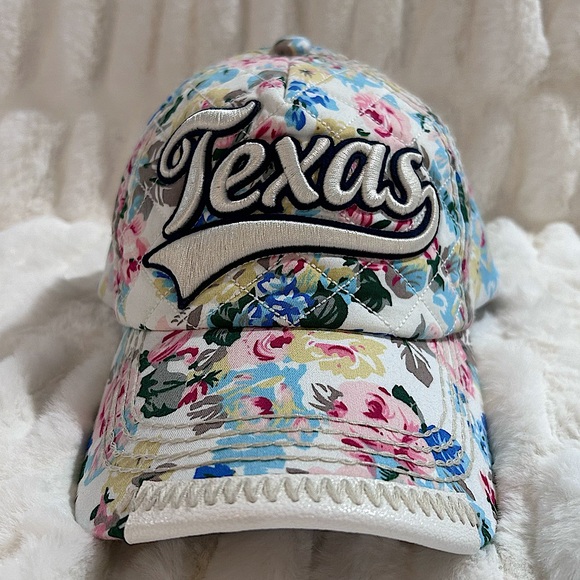Robin Ruth Texas Floral Baseball Cap - Picture 1 of 11